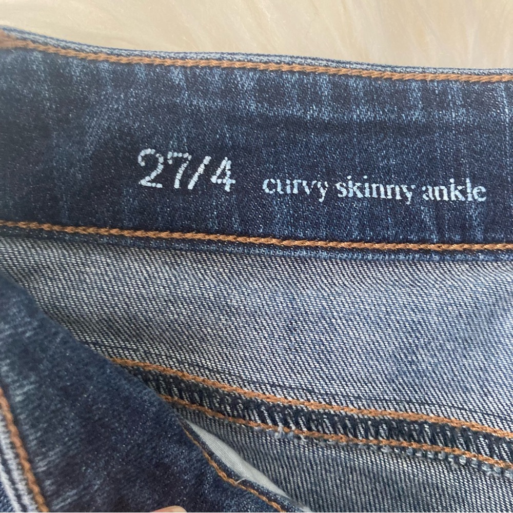 LOFT CURVY SKINNY ANKLE DENIM PANTS - Picture 5 of 9